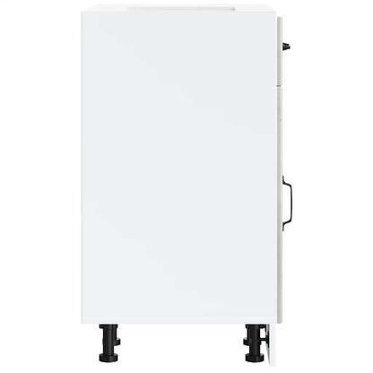 Küchen-Unterschrank Lucca Betongrau Holzwerkstoff