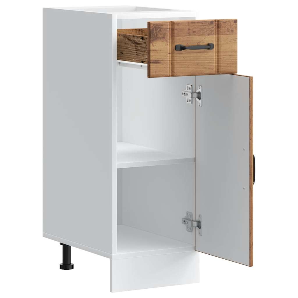 Küchen-Unterschrank Lucca Altholz-Optik Holzwerkstoff