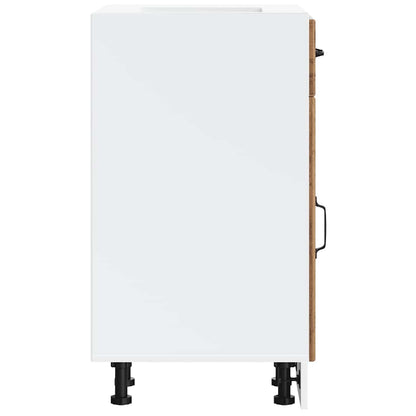 Küchen-Unterschrank Lucca Altholz-Optik Holzwerkstoff