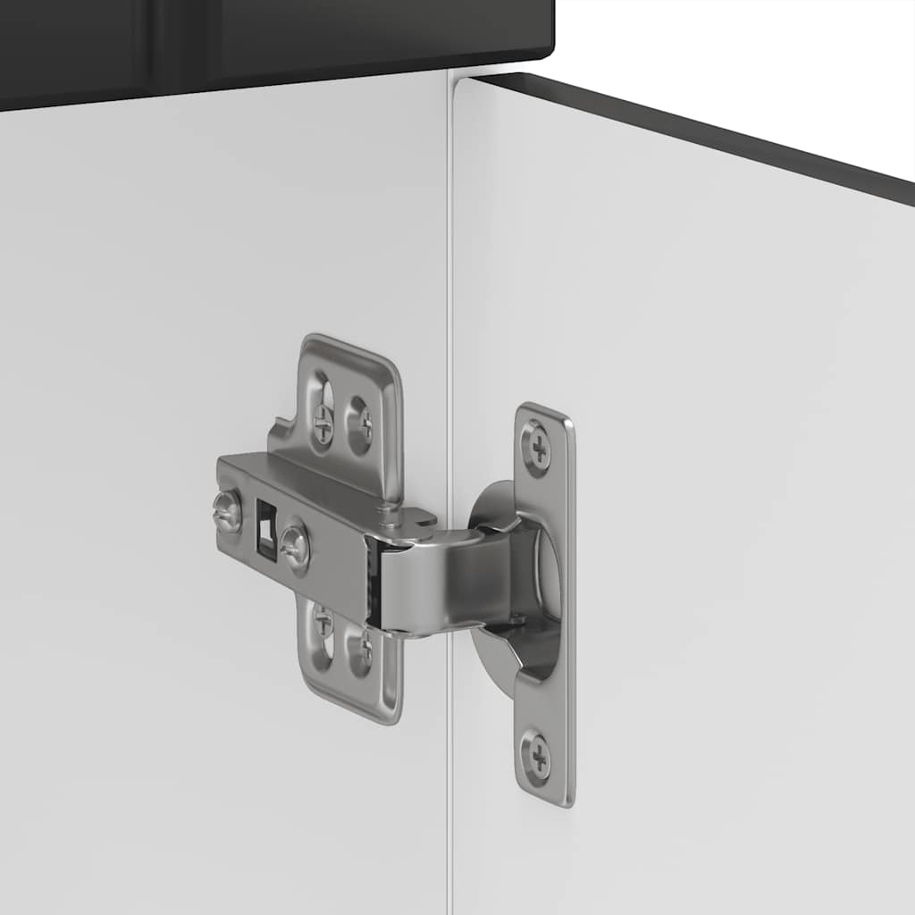 Küchen-Unterschrank Lucca Schwarz Holzwerkstoff