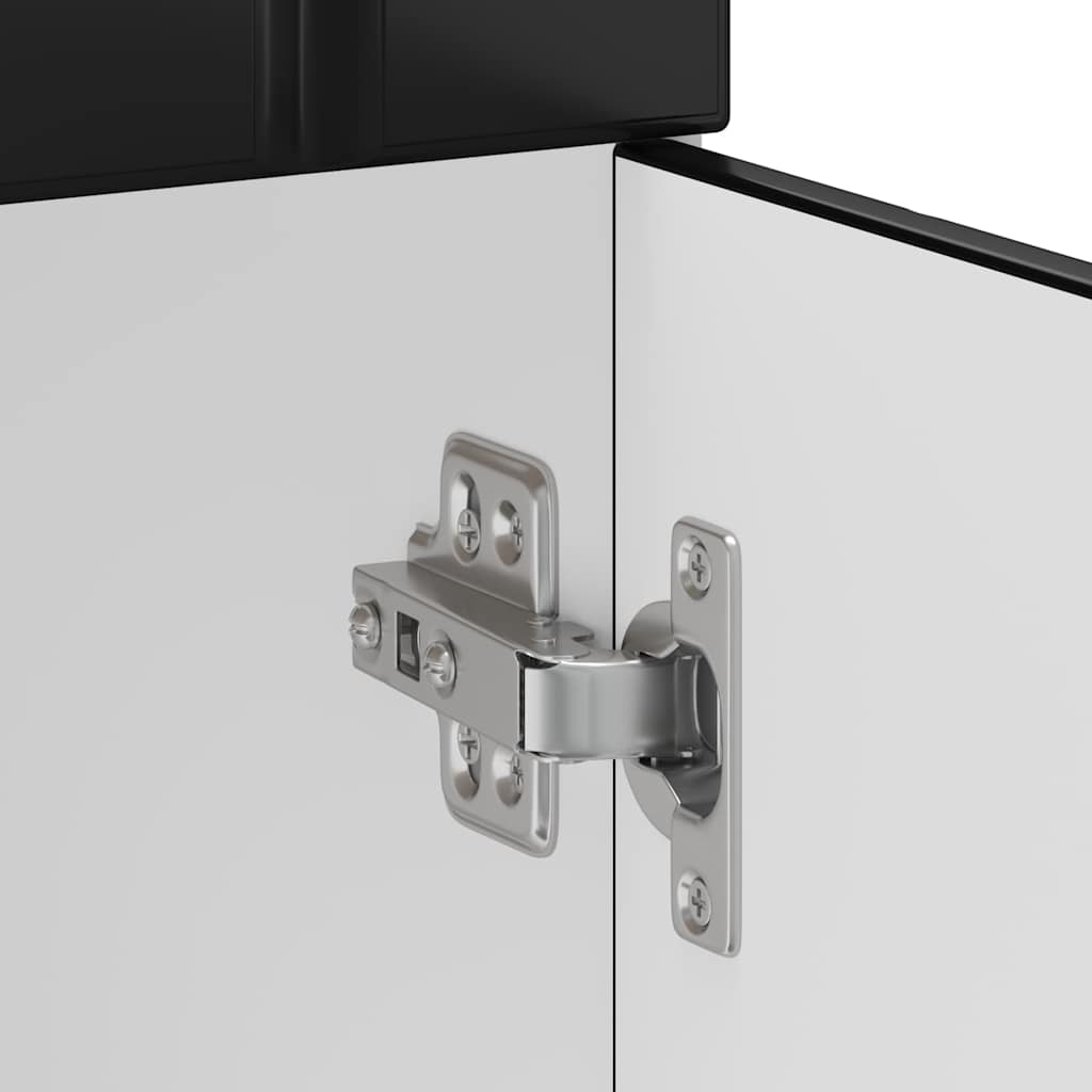 Küchen-Unterschrank Lucca Schwarz Holzwerkstoff