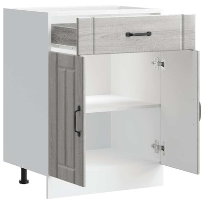 Küchen-Unterschrank Lucca Grau Sonoma Holzwerkstoff