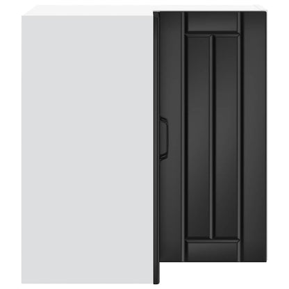 Küchen-Eckhängeschrank Lucca Schwarz Holzwerkstoff