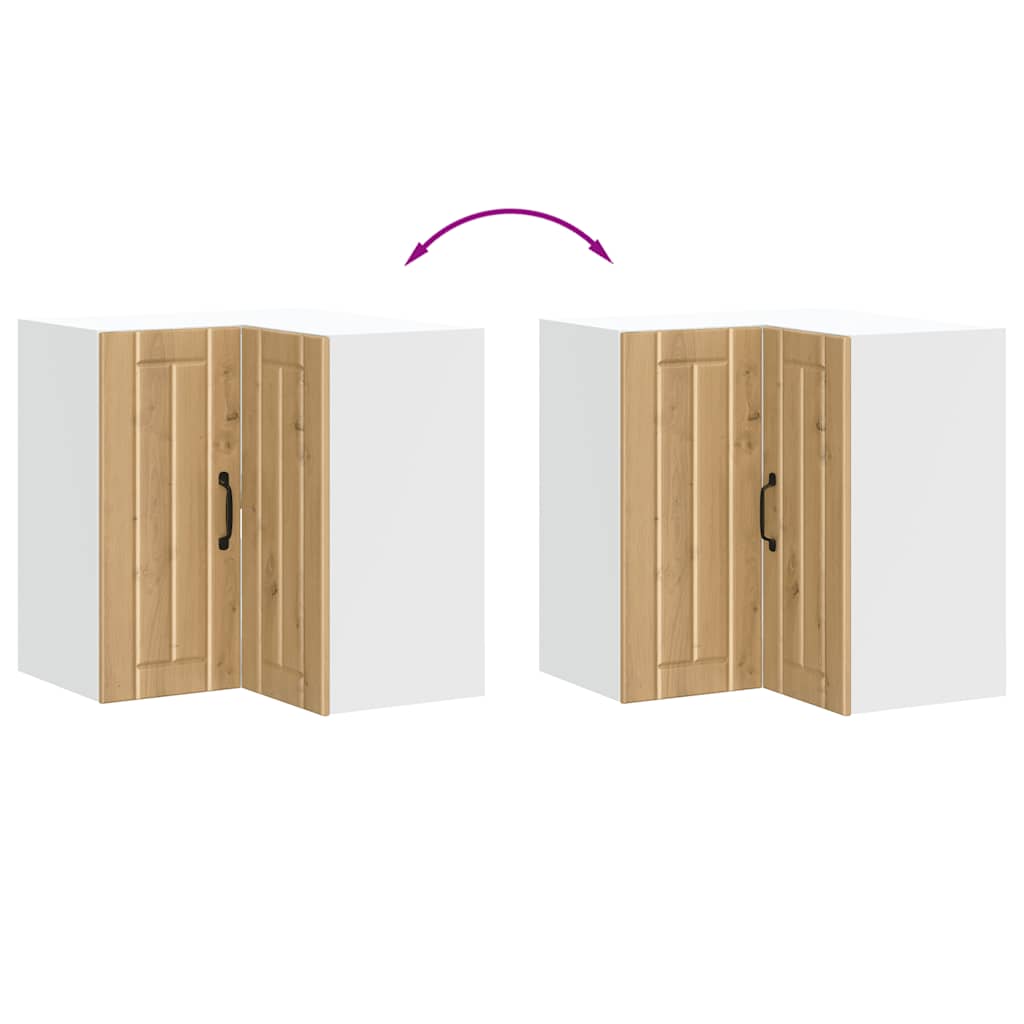 Küchen-Eckhängeschrank Lucca Artisan-Eiche Holzwerkstoff