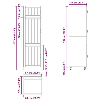 Küchenschrank Lucca Hochglanz-Weiß Holzwerkstoff