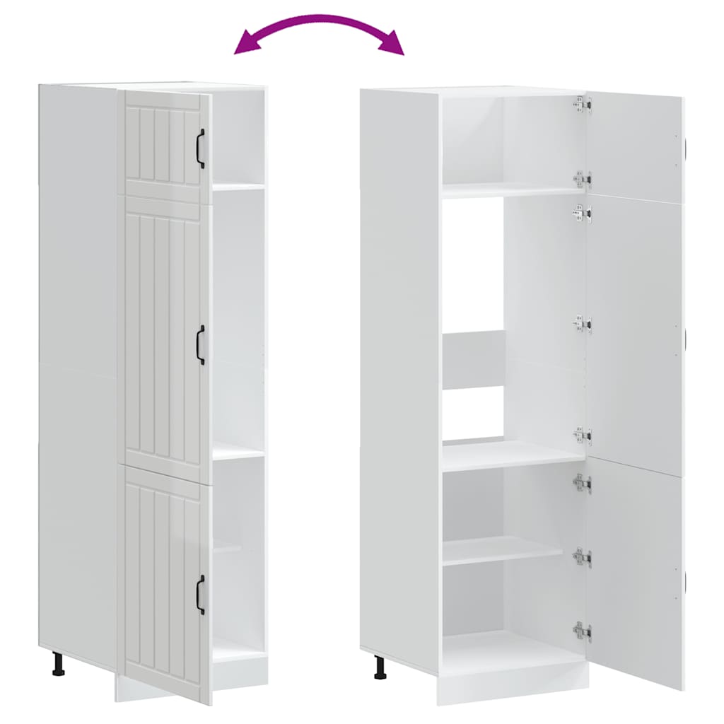 Küchenschrank Lucca Hochglanz-Weiß Holzwerkstoff