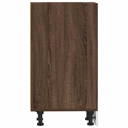 Unterschrank Riga Braun Eichen-Optik 40x44,5x81,5 cm Holzwerkstoff