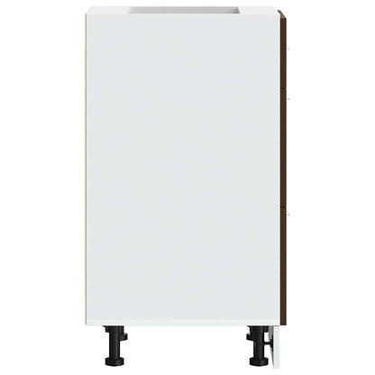 Unterschrank Lyon Braun Eichen-Optik 40x46x81,5 cm Holzwerkstoff