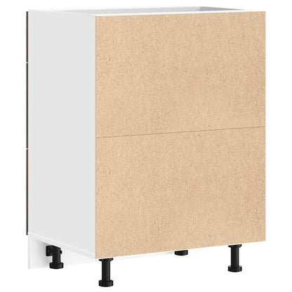 Küchenunterschrank Lyon Räuchereiche Holzwerkstoff