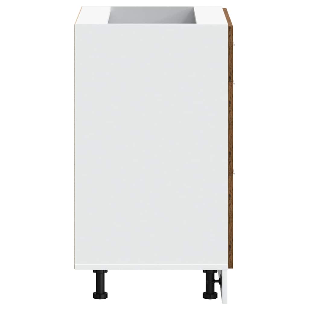 Küchenunterschrank Lyon Altholz-Optik Holzwerkstoff