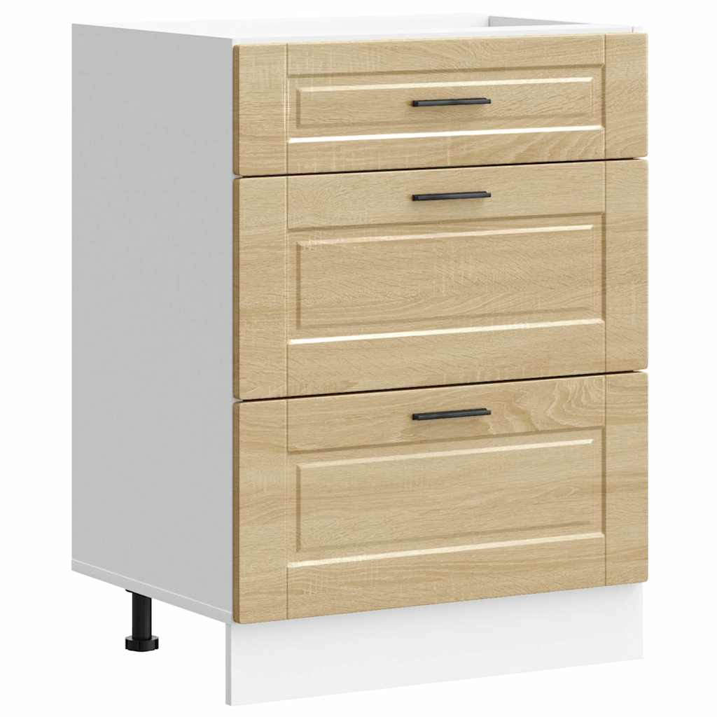 Küchenunterschrank Porto Sonoma-Eiche Holzwerkstoff