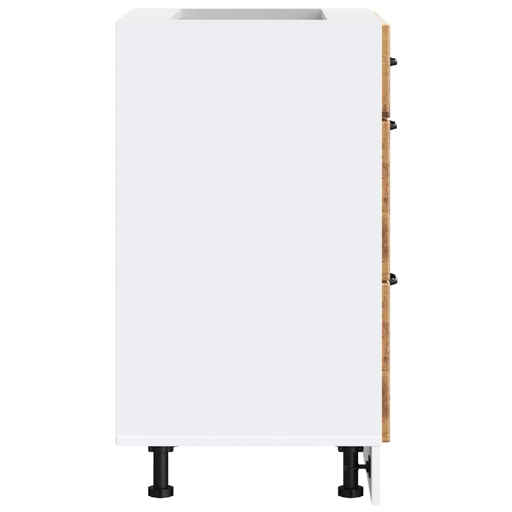 Küchen-Unterschrank Lucca Altholz-Optik Holzwerkstoff