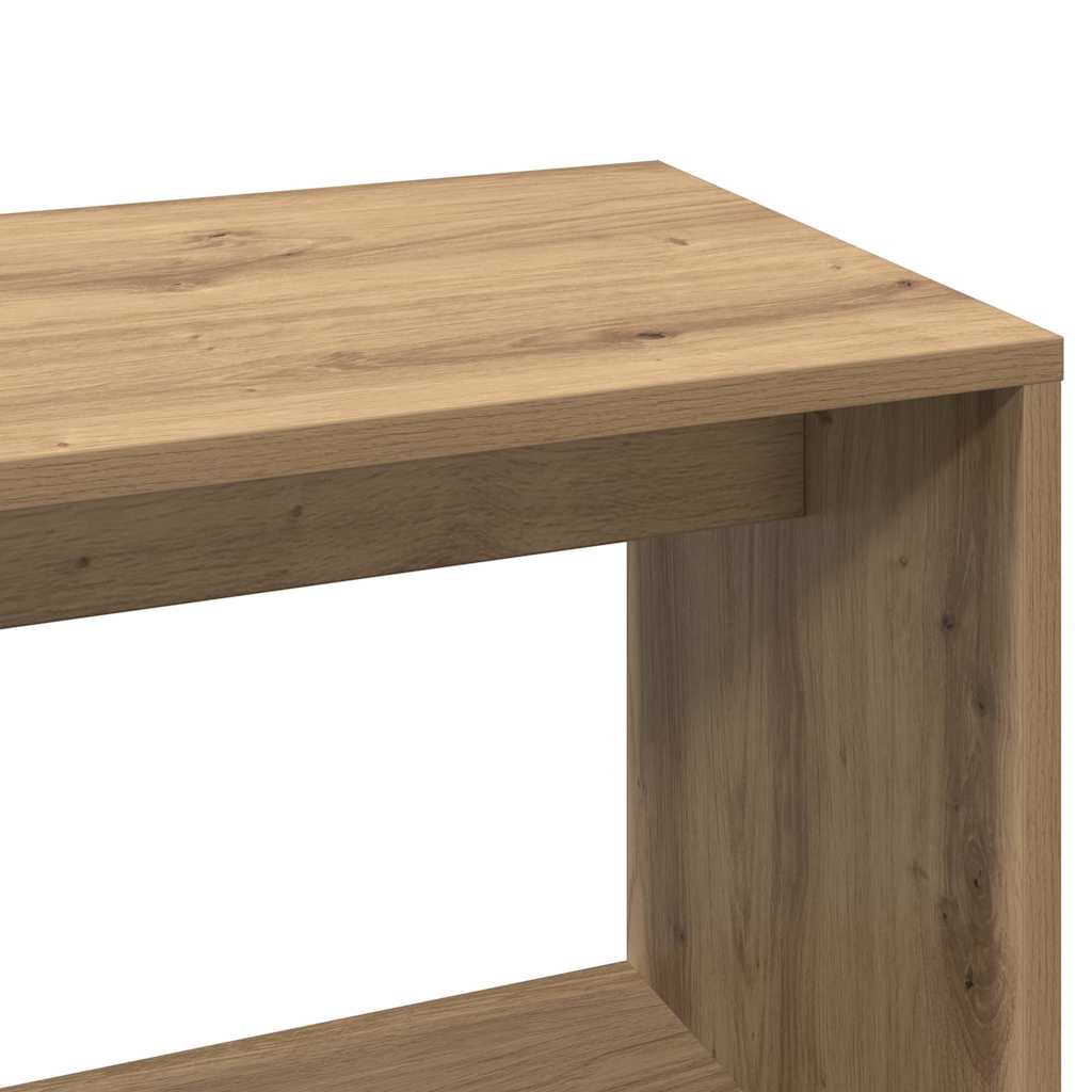 Eckschreibtisch Artisan-Eiche 200,5x50x76 cm Holzwerkstoff