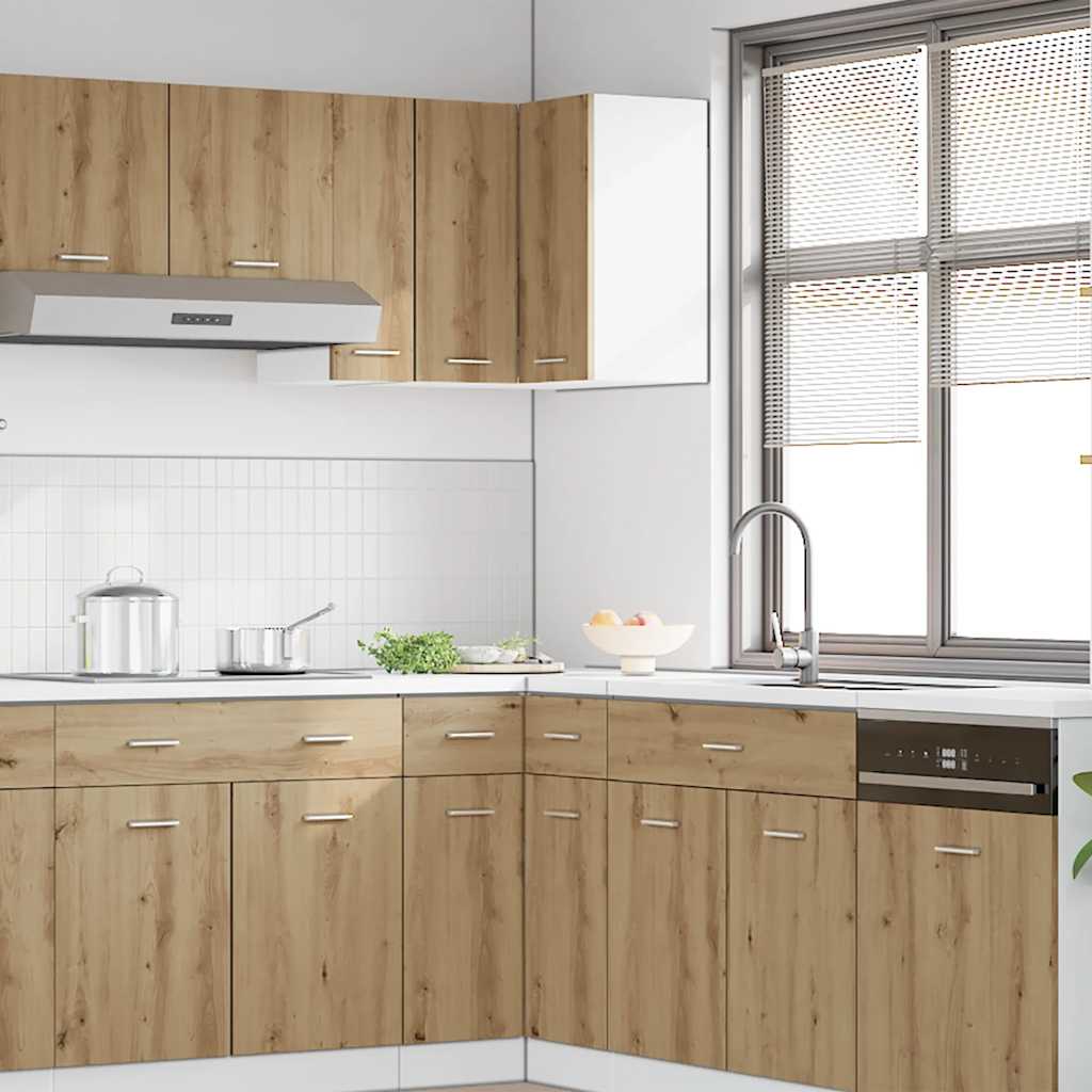 Eck-Hängeschrank Lyon Artisan-Eiche 57x57x60 cm Holzwerkstoff