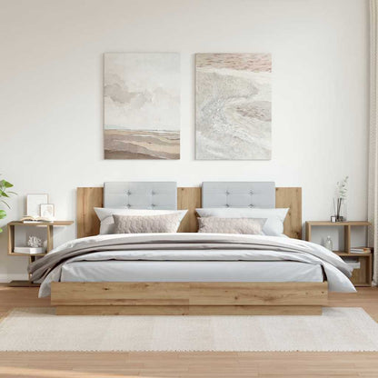 Nachttische 2 Stk. Artisan-Eiche 50x30x51,5 cm Holzwerkstoff