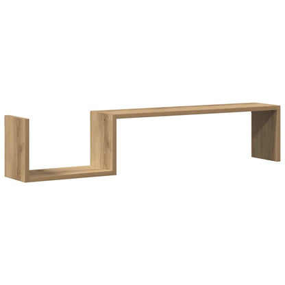 Wandregale 2 Stk. Artisan-Eiche 100x15x20 cm Holzwerkstoff