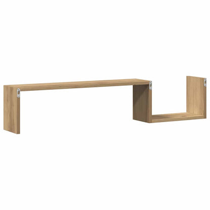 Wandregale 2 Stk. Artisan-Eiche 100x15x20 cm Holzwerkstoff