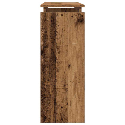 Konsolentisch Altholz-Optik 80x30x80 cm Holzwerkstoff
