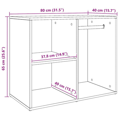 Ankleideschrank Artisan Eiche 80x40x65 cm Holzwerkstoff