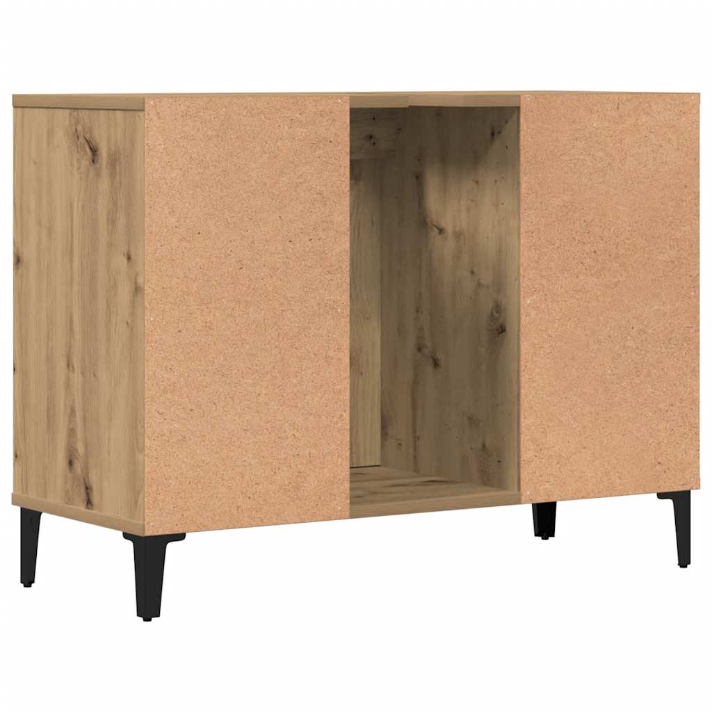 Waschbeckenunterschrank Artisan-Eiche 80x33x60 cm Holzwerkstoff