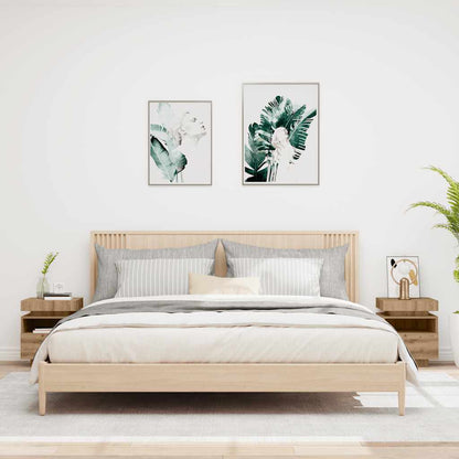 Nachttische mit LED-Leuchten 2 Stk. Artisan-Eiche 40x39x48,5 cm