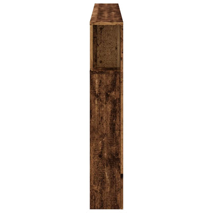 LED-Kopfteil Altholz-Optik 180x18,5x103,5 cm Holzwerkstoff