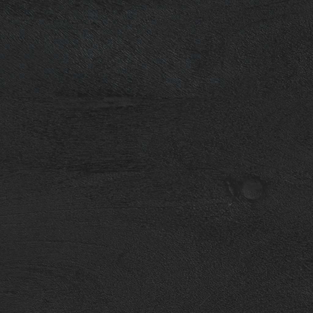 Nachttische 2 Stk. Schwarz 40x33x46 cm Massivholz Mango