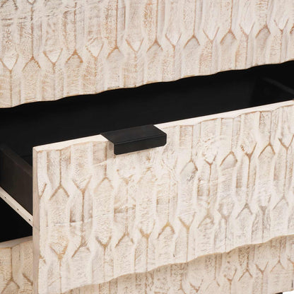 Sideboard Weiße gewaschene Oberfläche 60 x 33 x 75 cm