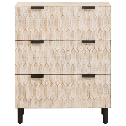 Sideboard Weiße gewaschene Oberfläche 60 x 33 x 75 cm