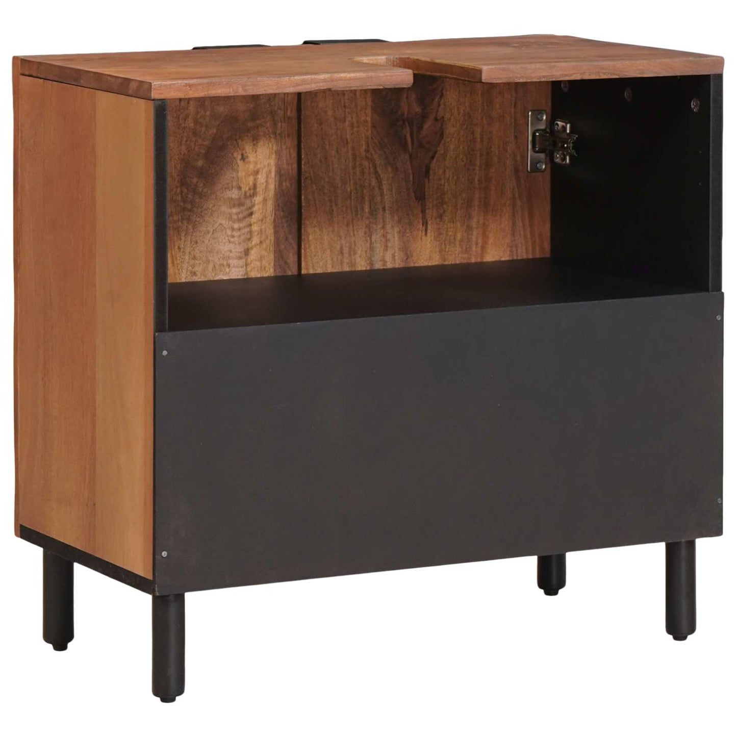 Waschbeckenschrank Braun 62 x 33 x 58 cm Massivholz Mango