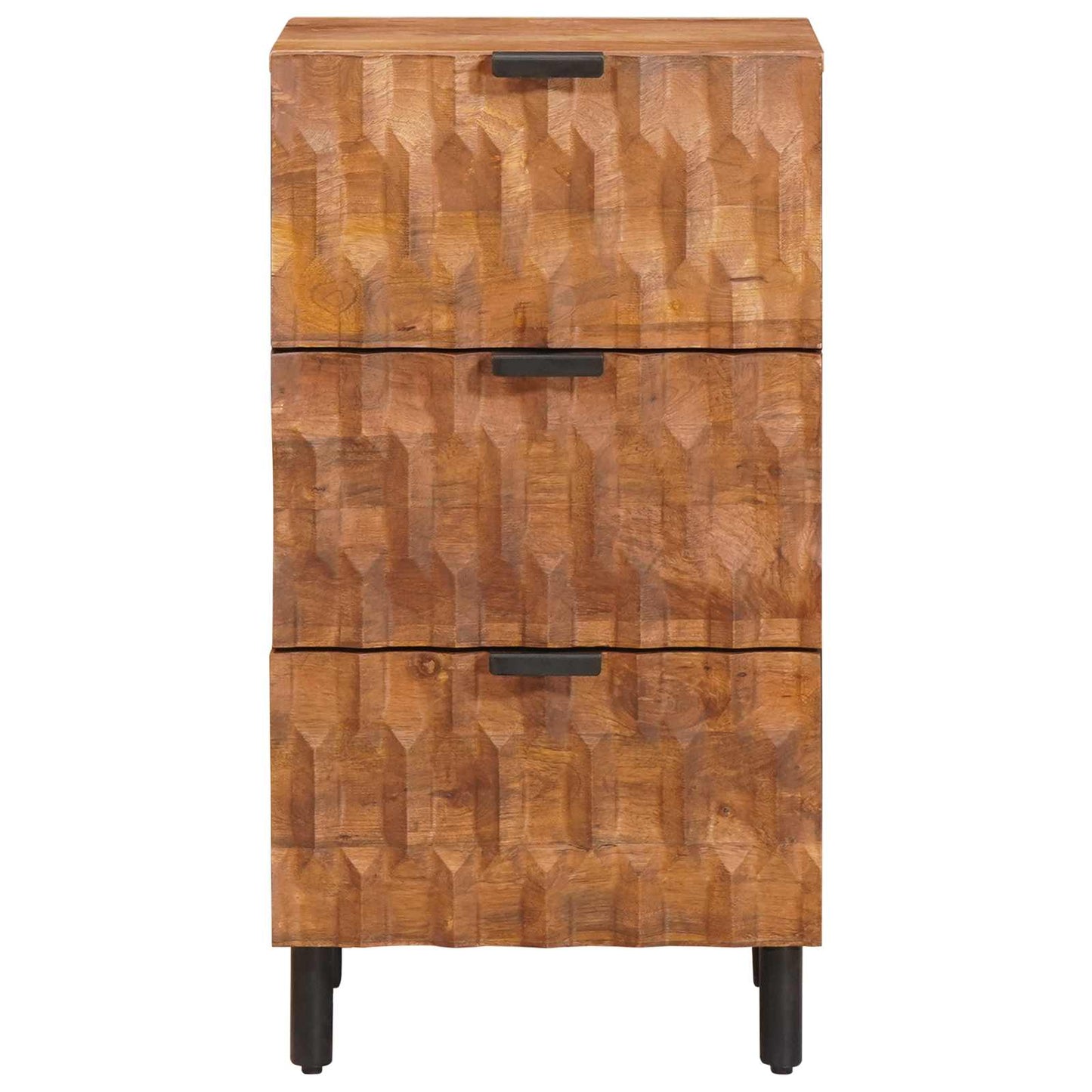 Sideboard mit Speicher Akazienbraune Oberfläche 40 x 33 x 75 cm