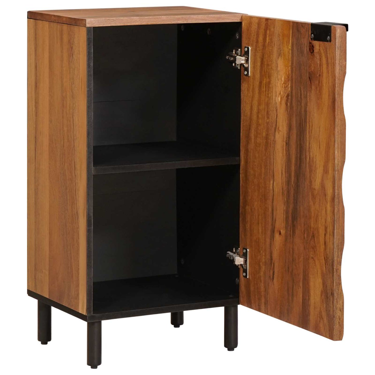 Sideboard mit Speicher Akazienbraune Oberfläche 40 x 33 x 75 cm