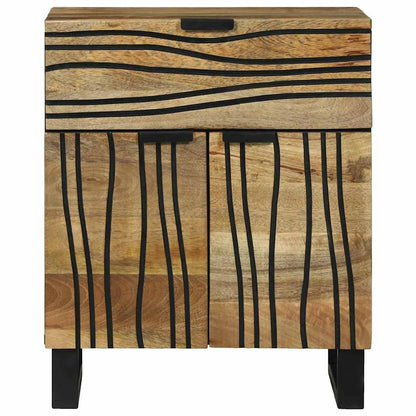 Nachttisch Braun 50 x 33 x 60 cm Massivholz Akazie