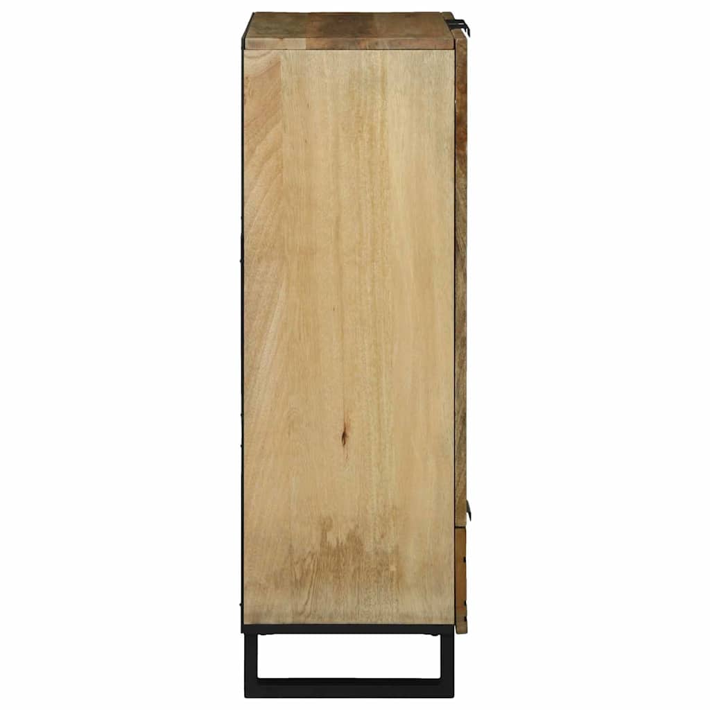 Hochboard Braun 60 x 33 x 100 cm massives Mangoholz