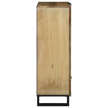 Hochboard Braun 60 x 33 x 100 cm massives Mangoholz