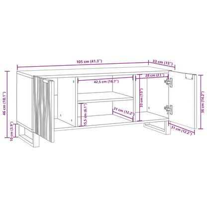 TV-Einheiten Walnuss 105 x 33 x 46 cm Holzwerkstoff