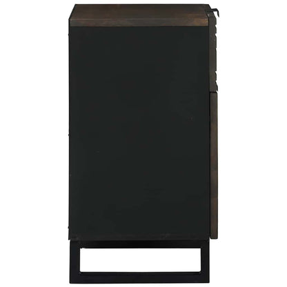 Nachttisch Walnuss 50 x 33 x 60 cm Massivholz Akazie