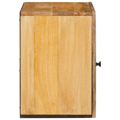 Badezimmer Hängeschrank Braun 38 x 33 x 48 cm Massivholz Mango