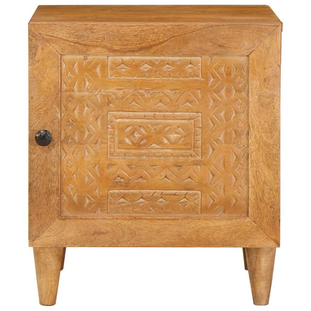 Nachttisch 2 pcs Hellbraun 40 x 33 x 46 cm Massivholz Akazie