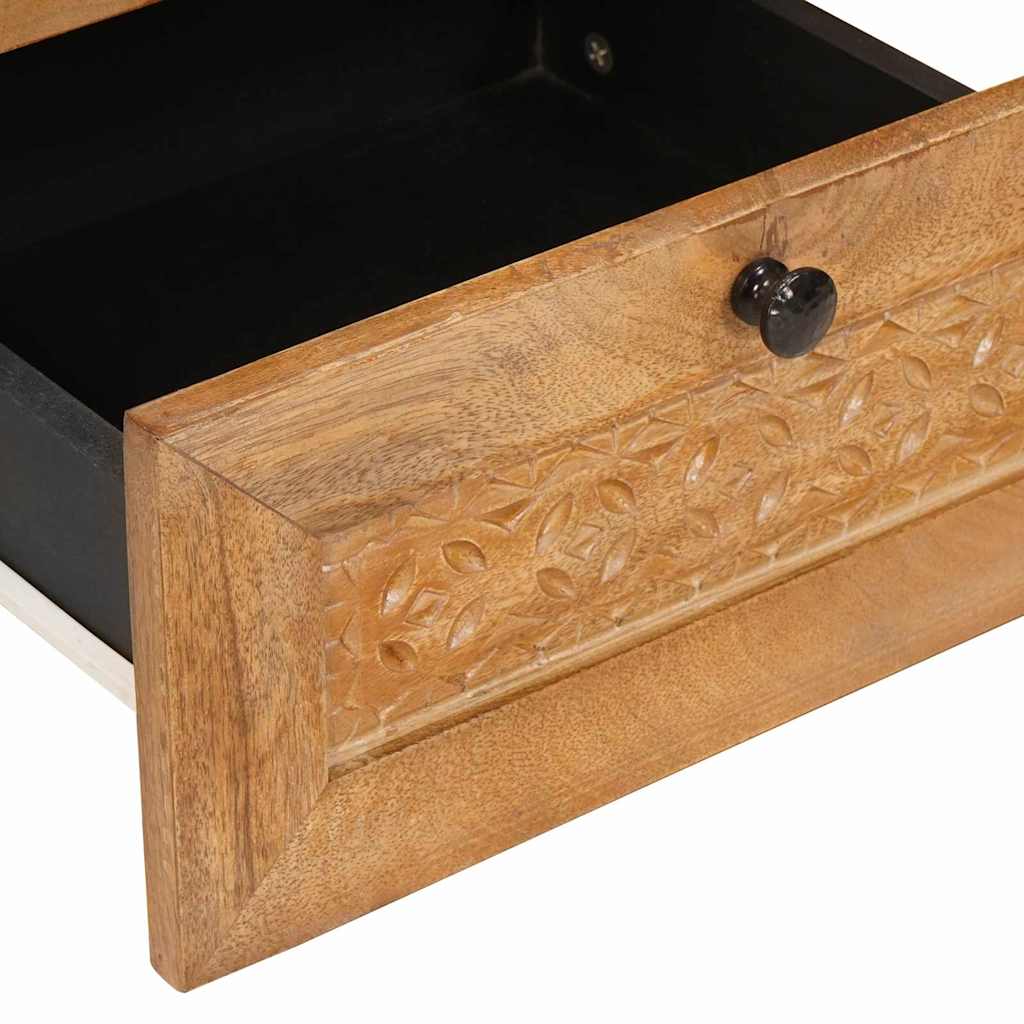 Nachttisch Hellbraun 40 x 33 x 46 cm Massivholz Akazie