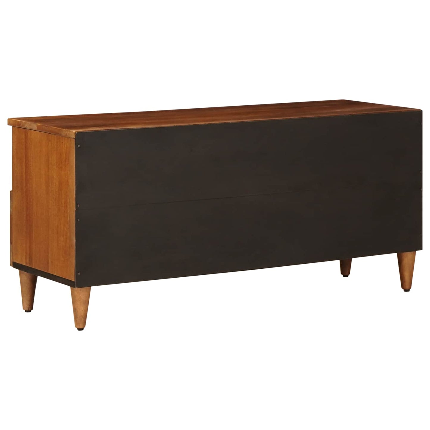 TV-Schränk mit Regal Walnuss 100 x 33 x 46 cm Massivholz Mango