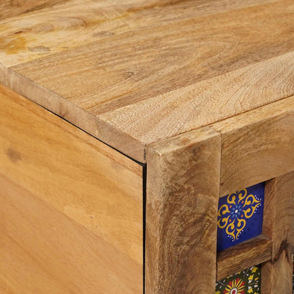 Couchtisch Natur 80 x 50 x 40 cm Massivholz Mango