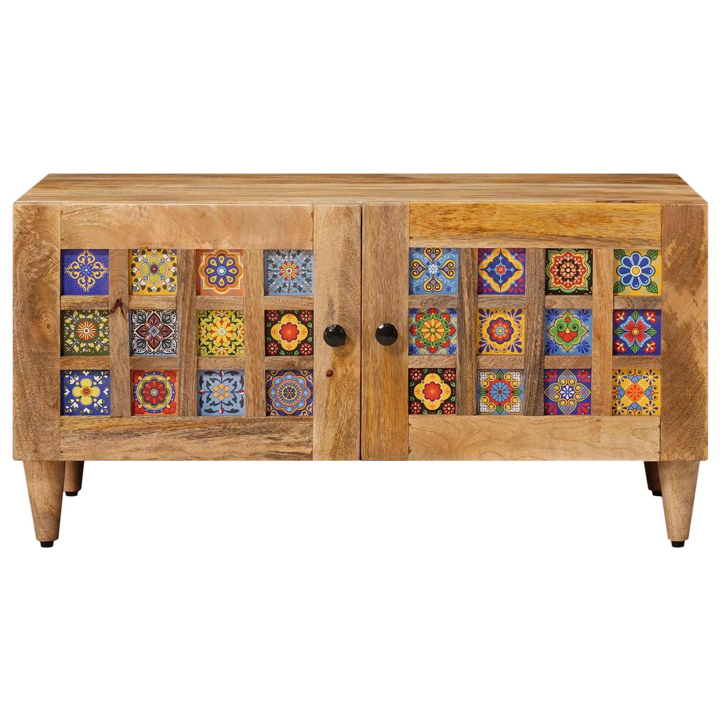 Couchtisch Natur 80 x 50 x 40 cm Massivholz Mango