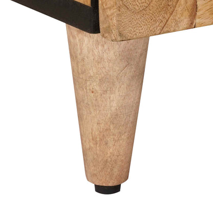 Nachttisch Natur 50 x 33 x 60 cm Massivholz Mango