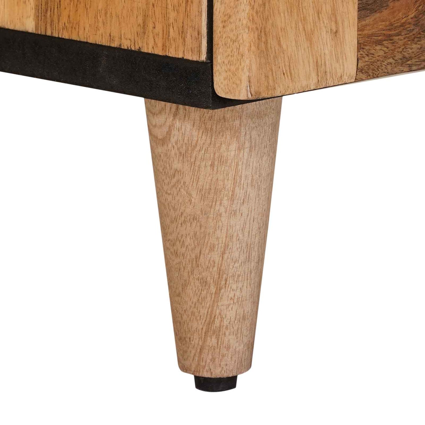 Sideboard mit Speicher Natur 60 x 33,5 x 75 cm Massivholz Mango