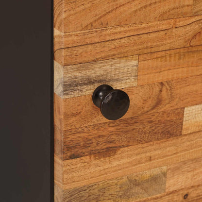 Nachttisch 2 pcs Braun 40 x 33 x 46 cm Massivholz Mango