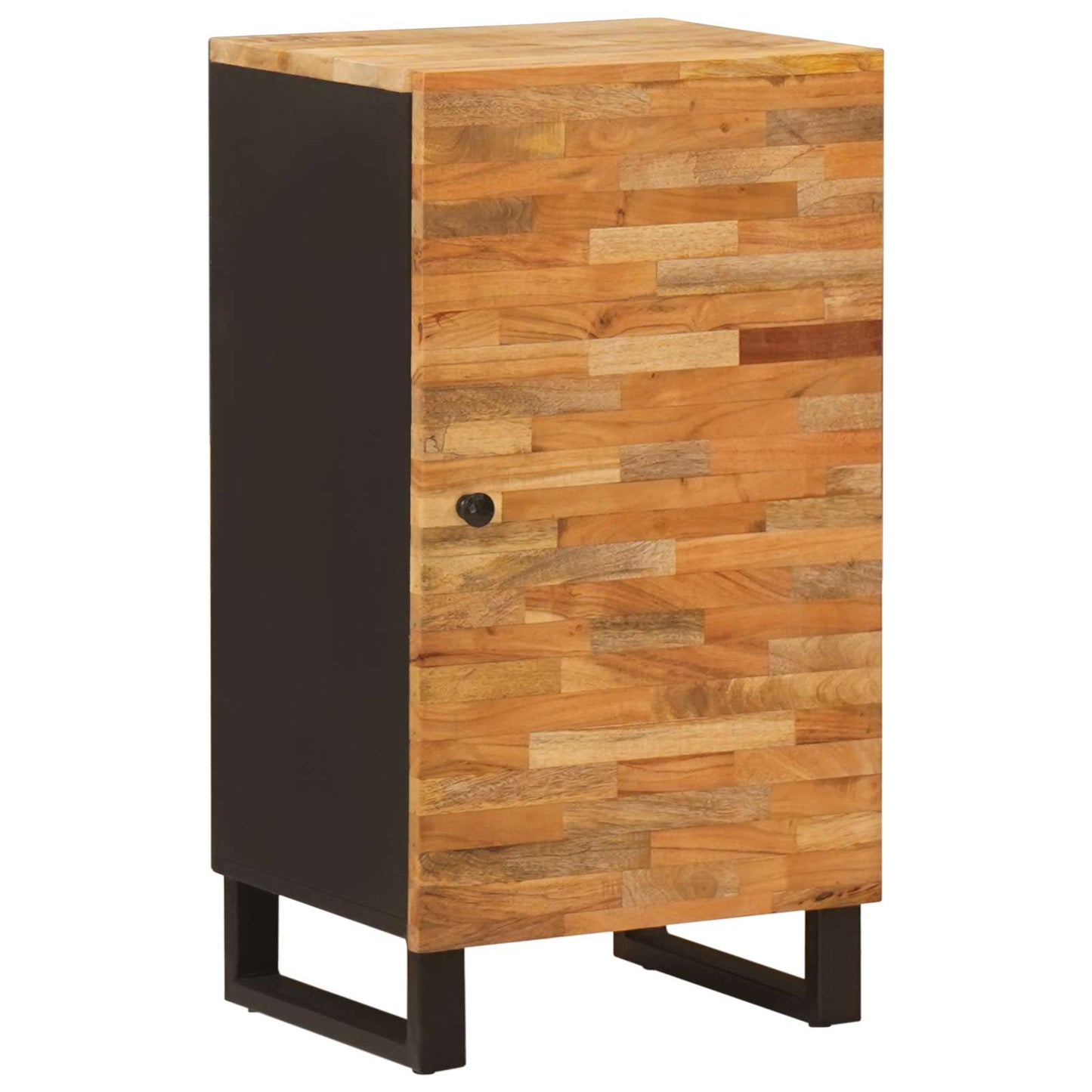 Seitenschrank mit Tür Braun 40 x 33 x 75 cm Massivholz Mango