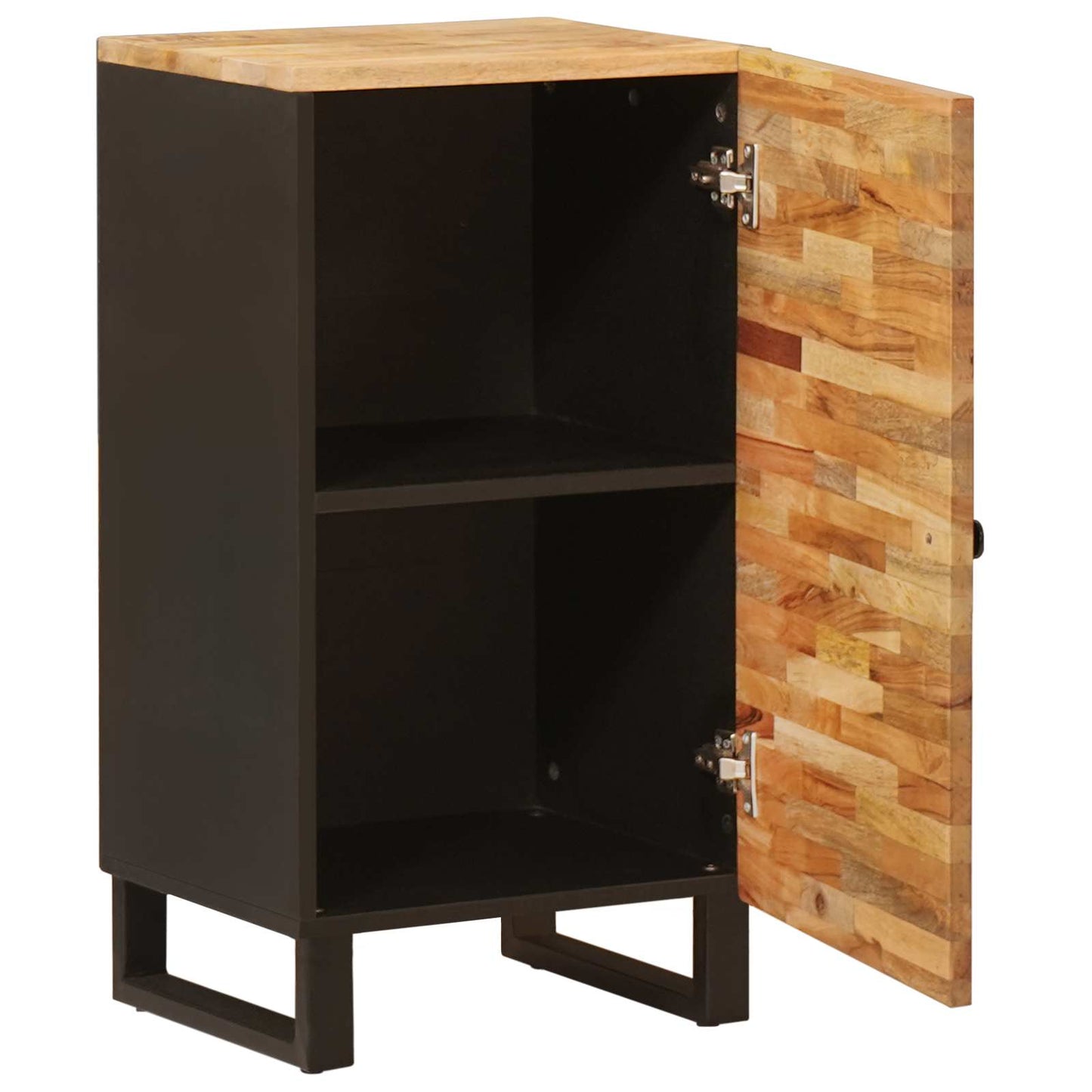 Seitenschrank mit Tür Braun 40 x 33 x 75 cm Massivholz Mango