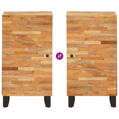 Seitenschrank mit Tür Braun 40 x 33 x 75 cm Massivholz Mango