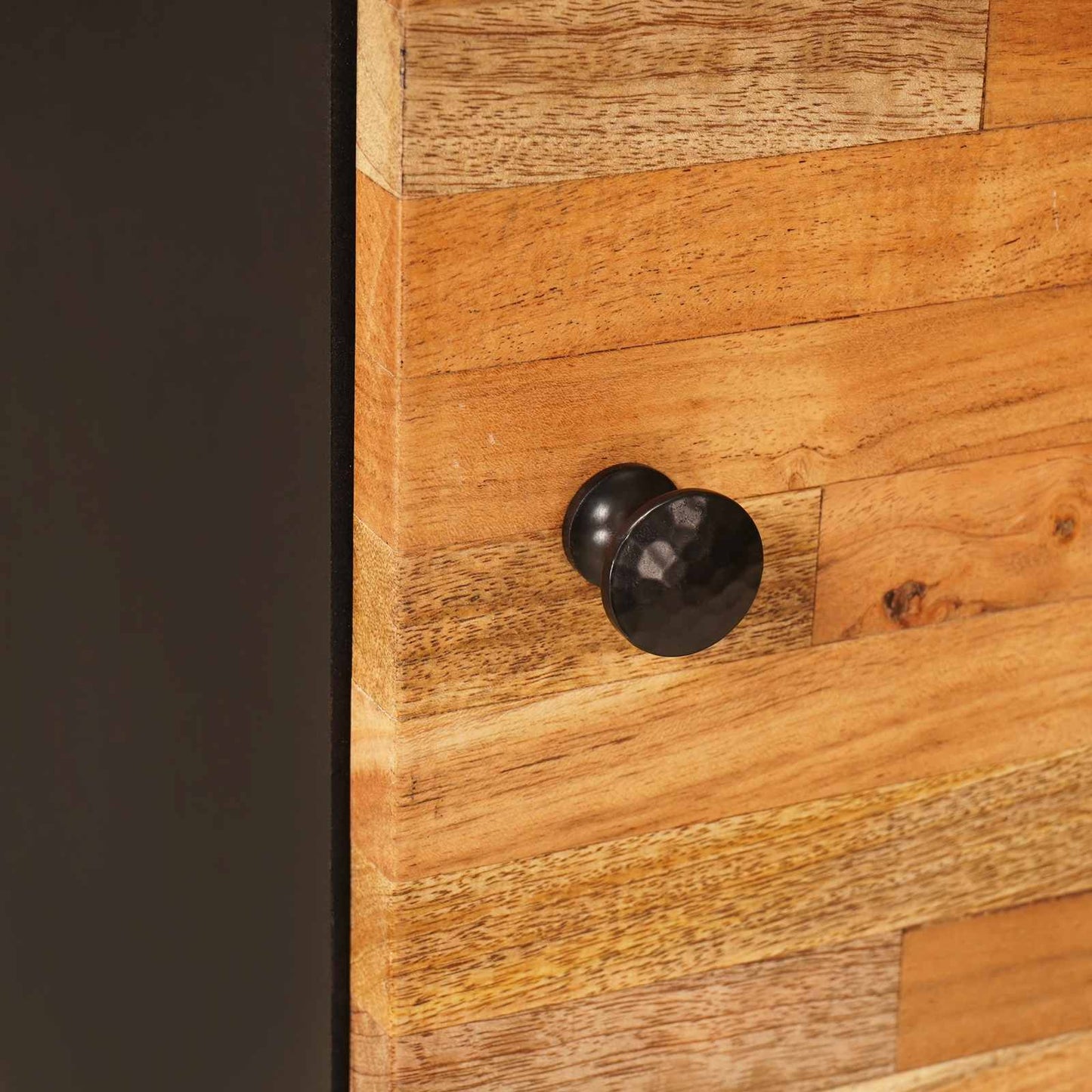 Aufbewahrung Highboard Braun 40 x 33 x 110 cm Massivholz Mango